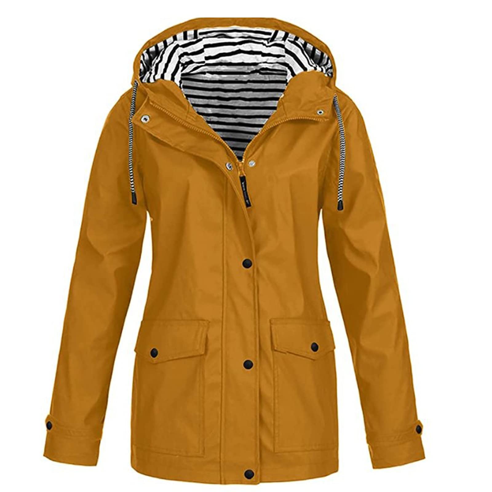 WANGTIANXUE Regenjacke Damen Gutschein wasserdichte Softshelljacke Outdoorjacke Atmungsaktive Packbare Übergangsjacke Leichte Jacke mit Kapuze für Frühlings Herbst zum Wandern Trekking Fahrrad