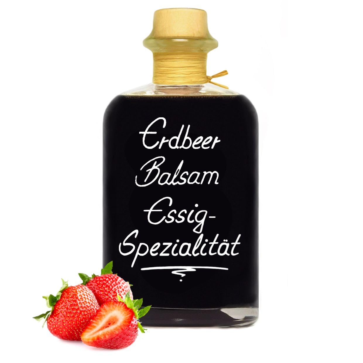 Erdbeer Balsam Essig - Spezialität 1L 80% Fruchtsaft vollfruchtig aromatisch und sehr mild 5% Säure