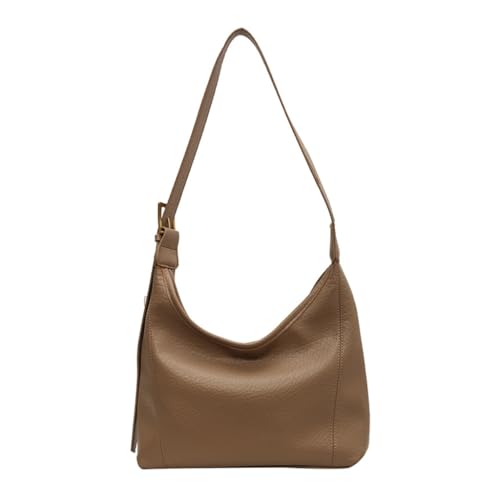 HIOPOIUYT Stilvolle Damen-Schultertasche für den täglichen Pendler, vielseitig und aus PU-Kunststoff, khaki