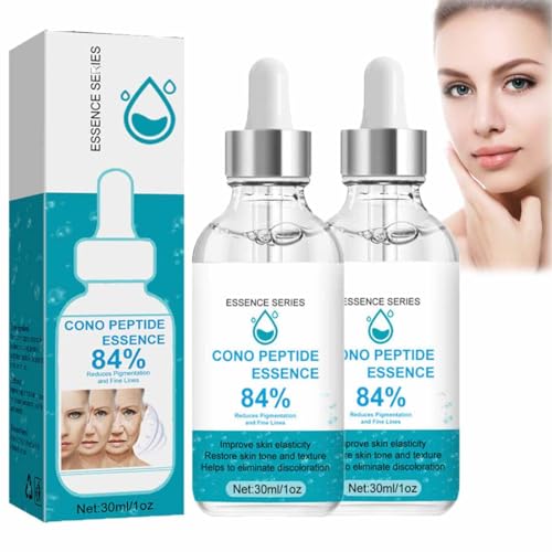 Effective Anti-Ageing,Cono Peptide Essence 84%,Anti-Wrinkle Essence Series,Skin Deep Moisturizing Face Essence,High Hydrating Anti-Aging Essence,Reduce Pigmentation and Fine Lines (2PC)