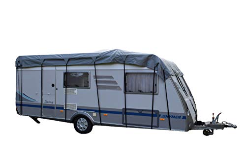 GreenYard® Universal Wohnwagen-Schutzdach I 750 x 300 cm | Camping Schutzdach | Schutz vor UV Strahlung und Nässe | wasserabweisend und atmungsaktiv | 4- lagiges Vlies | inkl. Aufbewahrungstasche