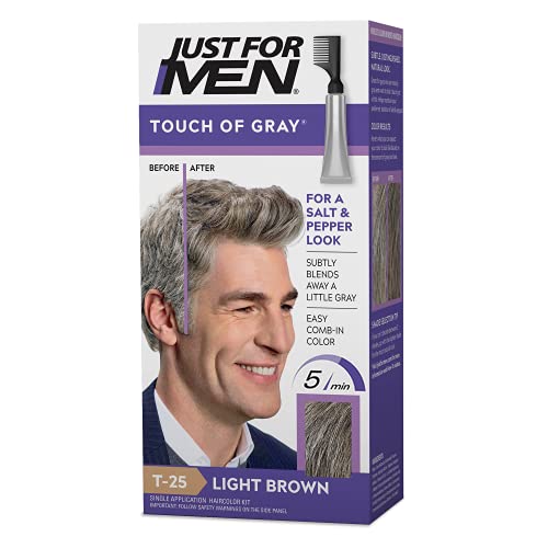 Touch of grau Herren Haar Farbe, Licht Braun (2 Stück)