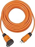 Brennenstuhl professionalLINE Verlängerungskabel VQ 1100 IP44 (10m Kabel H07BQ-F 3G1,5 in orange, Baustelleneinsatz und ständiger Einsatz im Freien, BGI 608, Made in Germany)