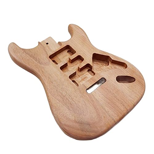 Gitarrenkörper Holzfarbe Okoume Holz Gitarre Körper Gitarre Fass Matte Elektrische Gitarre Fass Teile Unfertiger Körper Gitarrenkörper