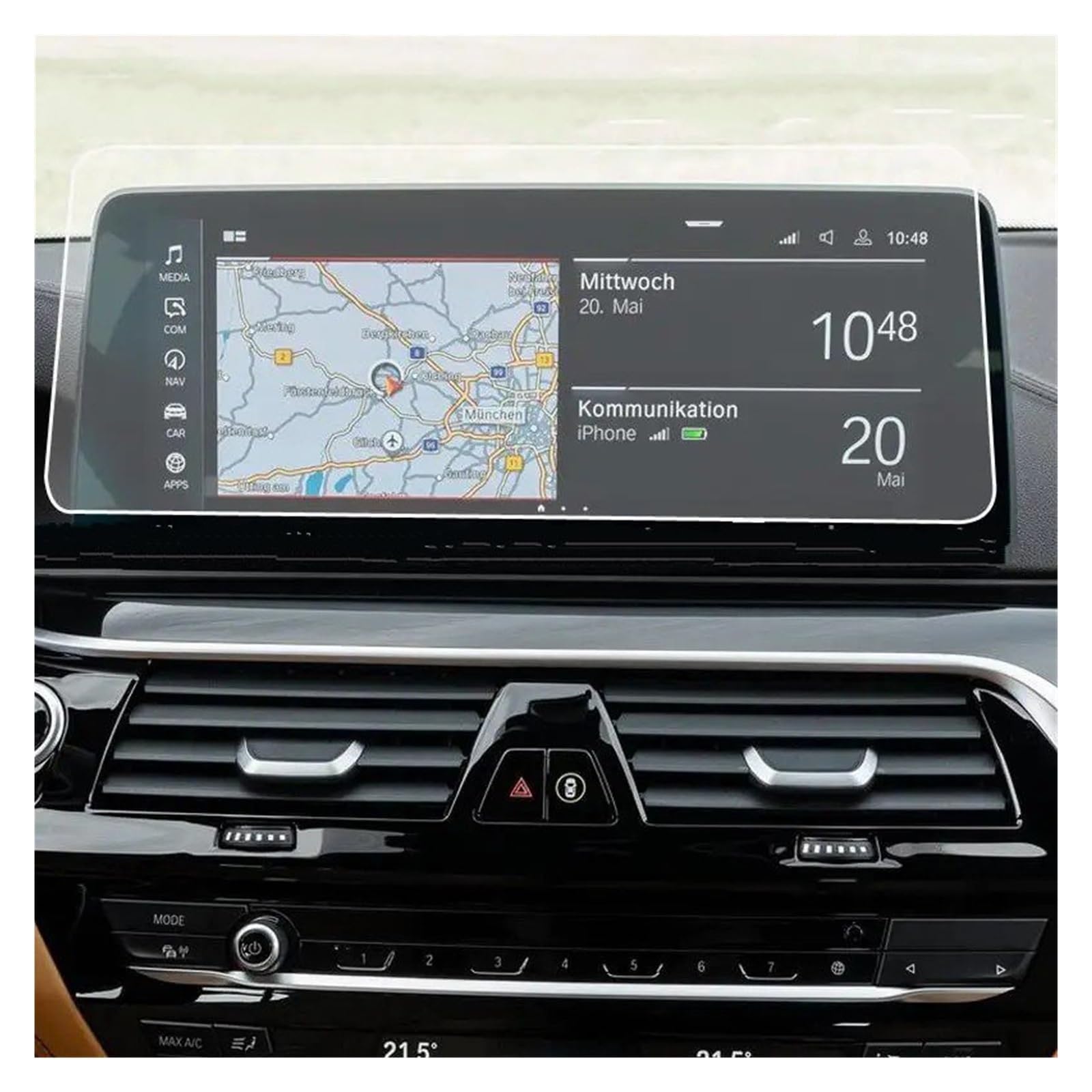 Für G30 Für G31 Für Series5 2021 2022 12,5 Zoll Auto GPS-Navigationsfolie Kratzfestes Zubehör Displayschutz Aus Gehärtetem Glas Navigation Schutzfolie Navigations-Displayschutz