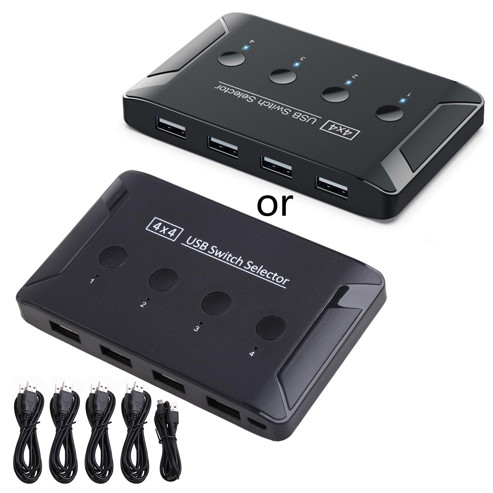 4-Port USB Drucker Share USB 2.0 Switcher PC Sharing Splitter Drucker USB Switcher