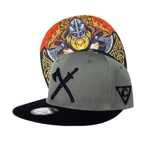 Capiche [99+ VARIATIONEN] Snapback Cap - Kappe - Baseball - Mütze - Kunst - Unisex - Schirm - Männer - Herren - Damen - [Child Size] The Viking