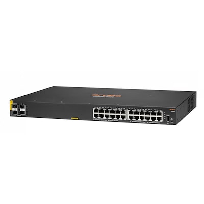 HPE Aruba CX 6000 24G Klasse4 PoE 4SFP 370W managed Switch seitlicher Luftstrom