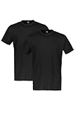 LERROS Herren Doppelpack Rundhalsausschnitt T-Shirt, Schwarz, S EU