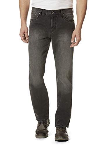 HERO by John Medoox Regular Straight Stretch 99% Baumwolle, 1% Elastan, darkgrey wash, W31/ L30