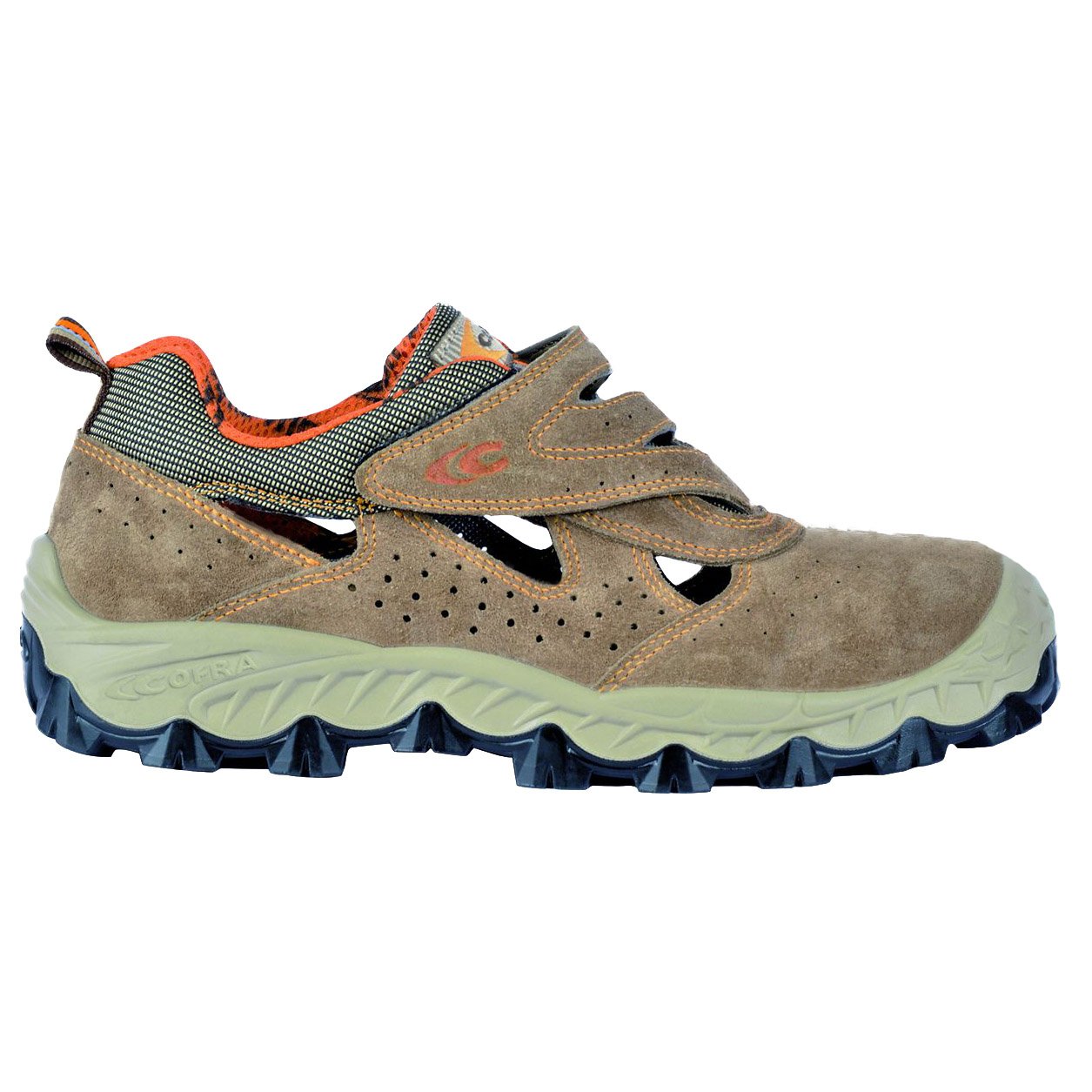 Cofra FW180-000.W41 NEW BENGALA S1 P SRC Sicherheitssandalen, Beige/Orange, Größe 41