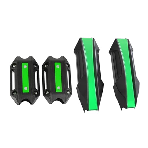 Motorrad Crashbars Motorradzubehör 25mm Sturzbügel Schutz Motor Stoßstangenschutz Stoßstangenschutz Block 25MM Externes Zubehör Motorschutz Sturzbügel(1 Set Green)