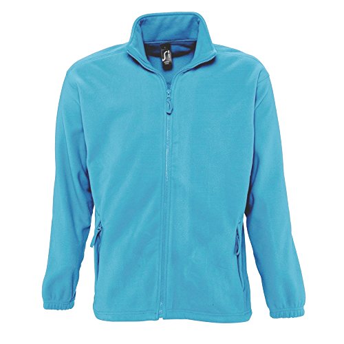 Sols Herren Outdoor Fleece Jacke North (XL) (Wasserblau)