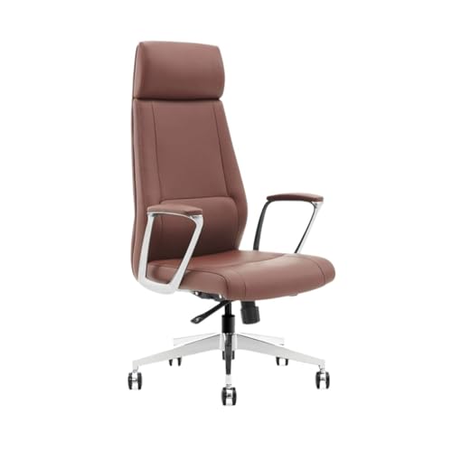 Zhaoj24-05 Bürostuhl Ergonomischer Luxuriöser moderner Arbeitsstuhl, modische Büromöbel, Bürostuhl, luxuriöser Drehstuhl, anhebbarer Bürostuhl Schreibtischstuhl(Bruin)