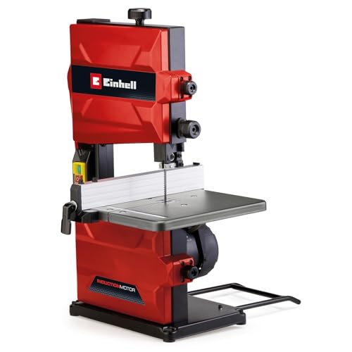 Einhell Bandsäge TC-SB 200/1 (werkzeugloser Sägeblattwechsel, Parallelanschlag, Höhenverstellung, kugelgelagerte Führung, Tisch stufenlos neigbar)