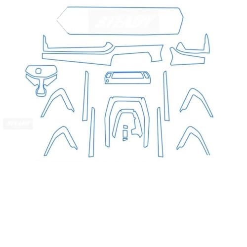 Für BMW U10 U11 X1 X2 Ix1 2023 Auto-Innenraum-Mittelkonsole, transparente TPU-Schutzfolie, kratzfeste Reparaturfolie, PPF Refit