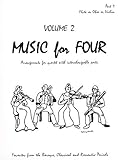 Music for Four, Volume 2 - Baroque, Classical & Romantic Favorites SET of 4 PARTS (for String Quartet - 2 Violins, Viola, Cello)