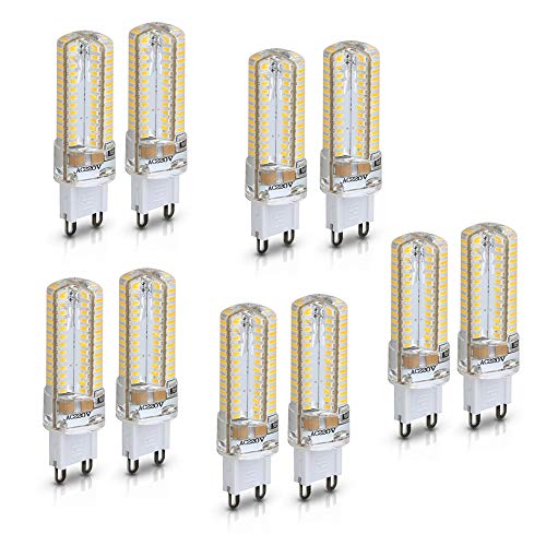 10 Stück CLE LED Stiftsockellampe 5W (=40W Halogen) 300lm G9 230V AC neutralweiß 4000K