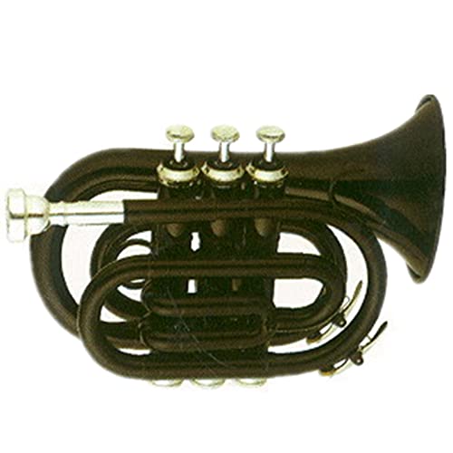 Trompeten Black Messing Body Cupronickel Valves Tone Bb Pocket Trompete Trompete aus Messing