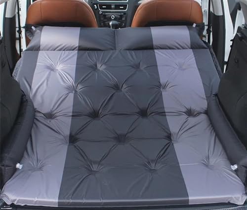 GLILAR Auto Luftmatratze Universal-Luftmatratze Luftbetten Autozubehör Auto Aufblasbare Matratze Hinten SUV Kofferraum Reisebett Auto Matratze Tragbare Isomatte(Black)