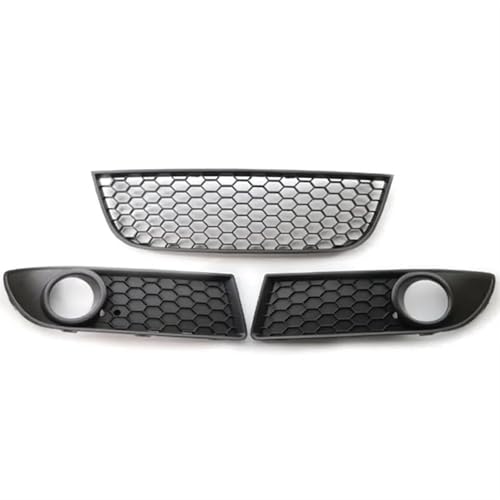 Frontgrills Für VW Für Polo Für GTI 2006-2009 Auto Links Rechts Vorne Unten Stoßstange Nebel Licht Gitter Zentrum Grill Vent Grille 6Q0853666G Front Bumper Grille(1 Satz)