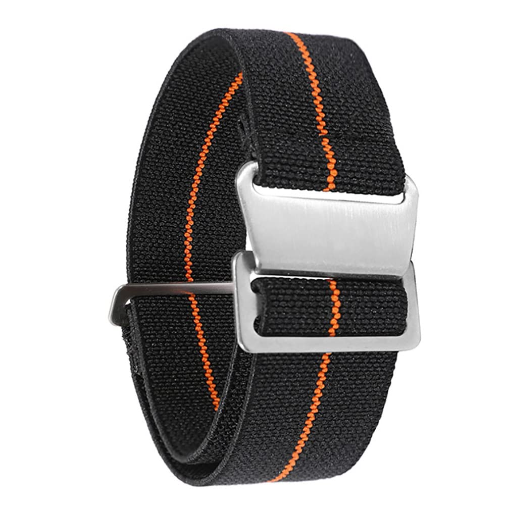 OPKDE Nato-Armband für Garmin Vivoactive 4 3 / Venu SQ 2 Plus, 60S, 20 mm, Fallschirm, elastisch, Nylon, 22 mm, 22 mm, Achat