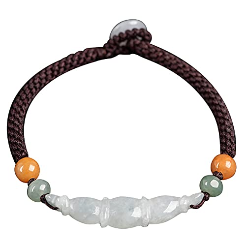 YIHANSS Armband aus natürlicher Jade mit Lotuswurzel, Glücksschmuck für Frauen und Damen