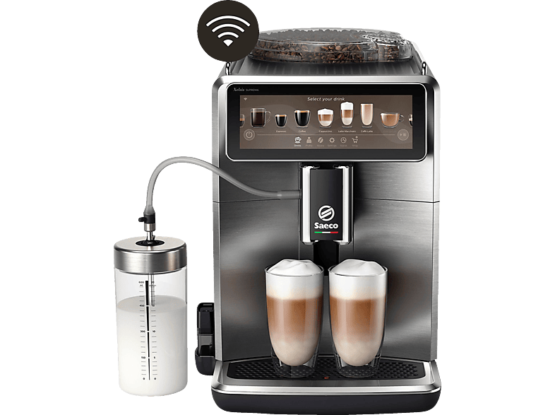 SAECO SM8889/00 Xelsis Suprema 19 Kaffeespezialitäten Kaffeevollautomat Titan Optik