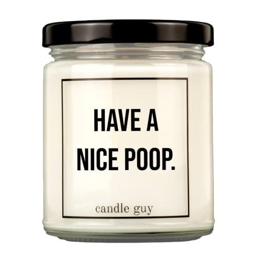 candle guy Duftkerze | Have a nice poop. | Handgemacht aus 100% Sojawachs | 70 Stunden Brenndauer