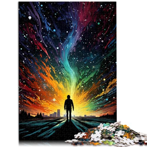 Puzzles, Geschenke, Spielzeug, farbenfroher Psychedelischer Spaziergang zwischen den Sternen, schwierige, anspruchsvolle Puzzles, 1000-teiliges Heimkunstdekor, 1000 Teile (50 x 75 cm)