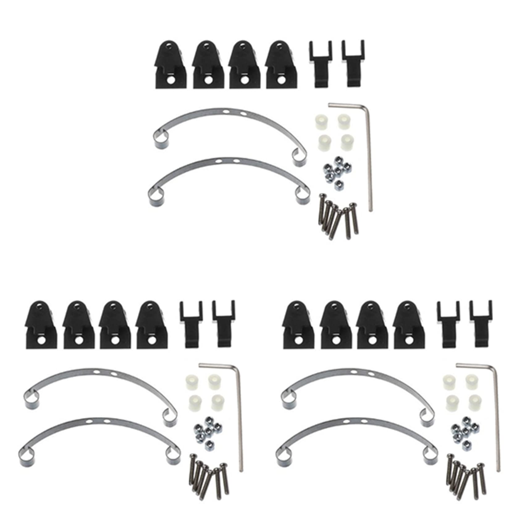 Toranysadecegumy 3X StahlblattfederaufhäNgungssatz für B14 B16 B24 B36 Ural Q60 Q61 Q62 Q63 Q64 6X6 Schwarz