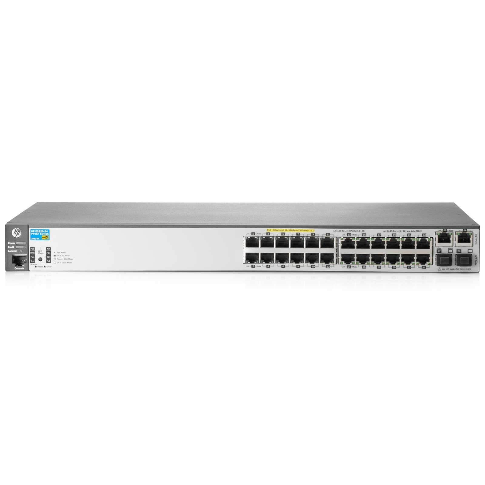 HP J9624A 2620 Switch-Serie 2620-24-PPoE+ Managed L2 Ethernet-Switch mit Festanschluss