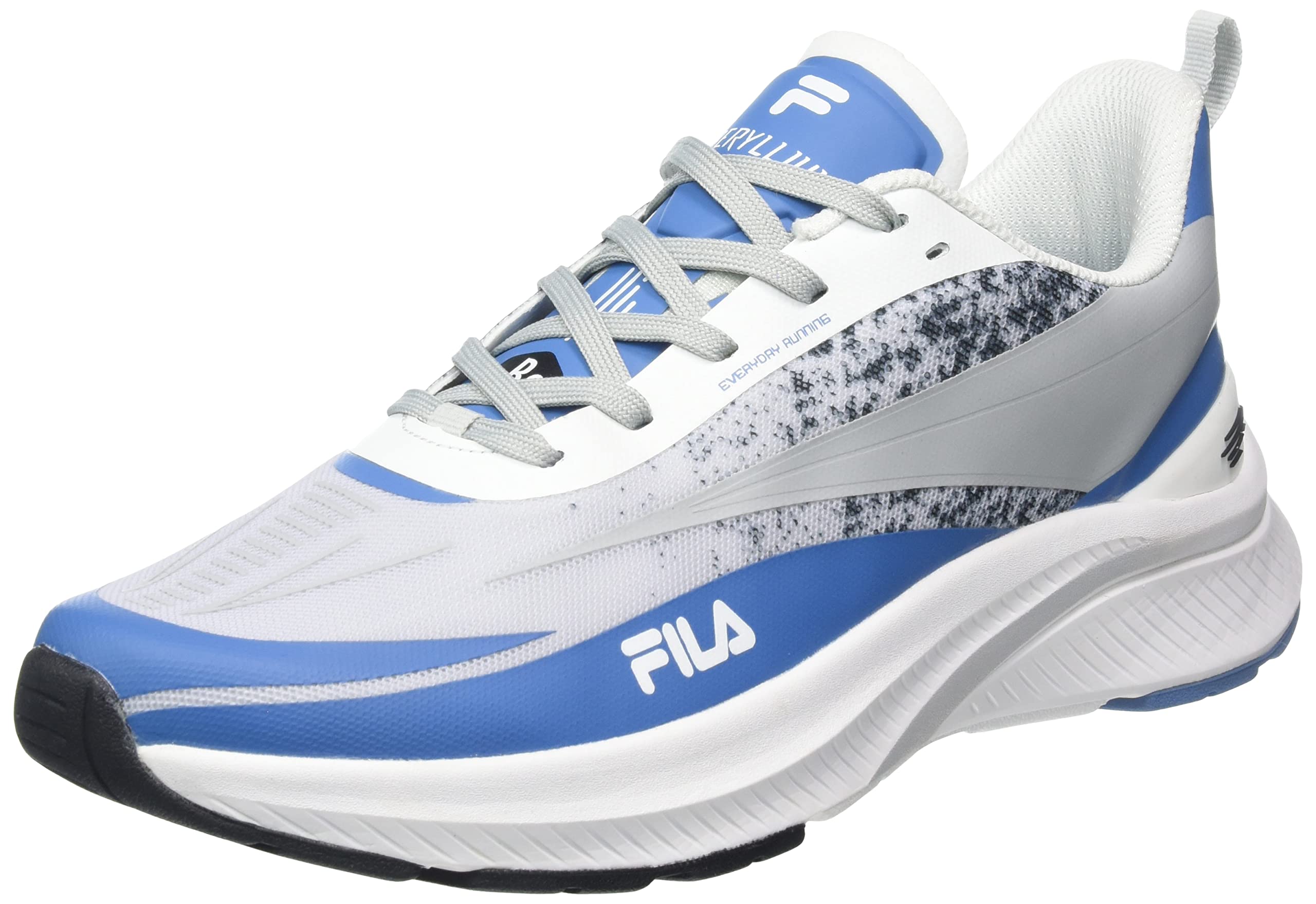 FILA Herren Beryllium Laufschuh, White-Lichen Blue, 41 EU