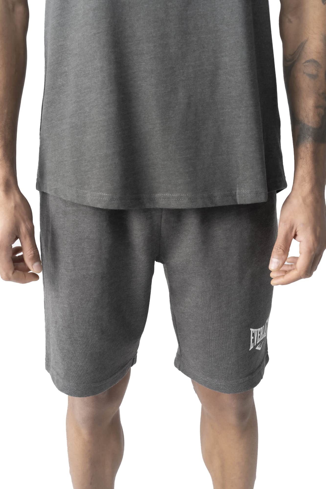 EVERLAST Herren Clifton Shorts, Dunkelgrau, M