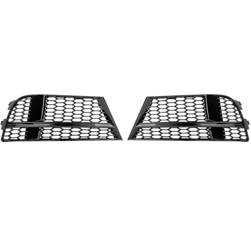 Frontgrills Für Für A3 8V Für S-LINE 2017-19 8V3807681AB Nebelscheinwerfer Kühlergrillabdeckung Auto Kühlergrill Wabengrillabdeckung Mesh-Grill Front Bumper Grille