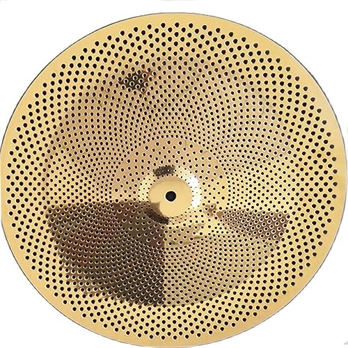 Gold Mute Becken 10'' Splash +16'' China Übungsbecken Zubehör für Schlaginstrumente