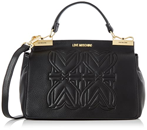 Love Moschino Damen Jc4336pp0fkc000 Handtasche, Schwarz, Einheitsgröße