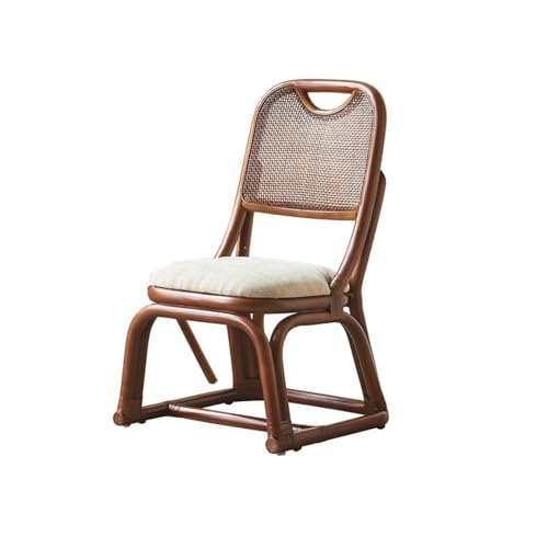 yixinzi-2024 Rattan-Akzentstuhl Household Chair Plant Rattan Wicker Rattan Chair Bookshelf Balcony Vintage Living Room Sofa Chair Sessel