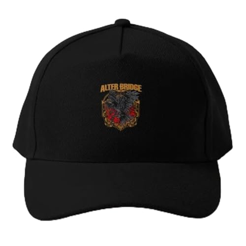 Baseball Cap Alter Bridge Music Artwork Baseball Cap Hut Outdoor Sun Cap Herren Schwarz Lässig Hip Hop Cap Jungen Sport Fisch Sommer