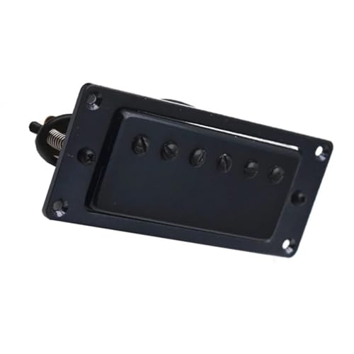 Schwarzer 6-Loch-Humbucker für E-Gitarre, offener Tonabnehmer, Gitarren-Ersatzteile Single-Coil-Tonabnehmer (Color : Bridge)