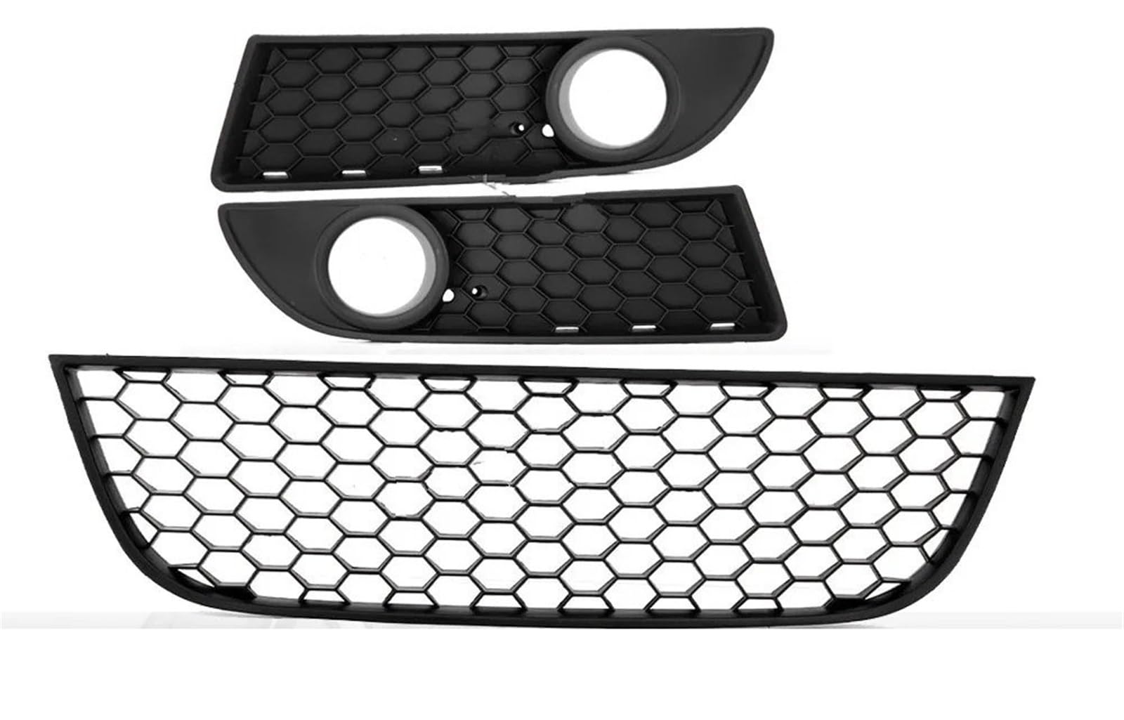 Frontgrills Für VW Für Polo 9N3 Auto Nebelscheinwerfer Entlüftungsgrillabdeckung Für GTI 2005 2006 2007 2008 2009 MK4 Frontstoßstange Unterer Kühlergrill Front Bumper Grille(3pcs)