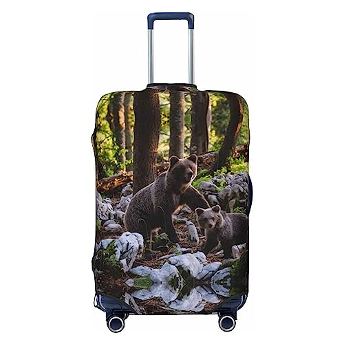 Miniks Bear Reisegepäckabdeckung, robuster Koffer-Schutz, passend für 45,7 - 81,3 cm große Gepäckstücke, Größe XL, Schwarz, X-Large