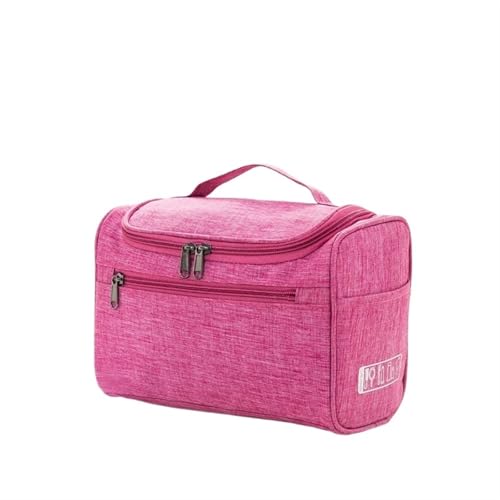 Hook Up for Frauen Kosmetiktasche Reise-Organizer Männer Make-up-Tasche Make-up Fall Badezimmer Kulturbeutel Waschen Kosmetiktasche Set(Pink)