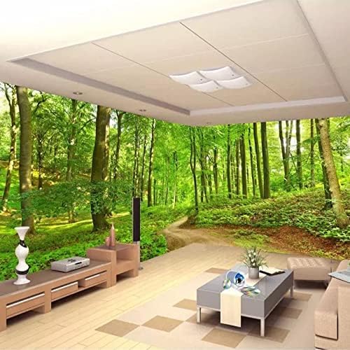 Porträt Waldbaumstraße 3D Tapeten Wanddekoration Fototapete Sofas Wohnzimmer Wandbild Schlafzimmer-400cm×280cm