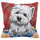 Collection D 'Art 40 x 40 cm Bichon Kreuzstich Kissen Kit