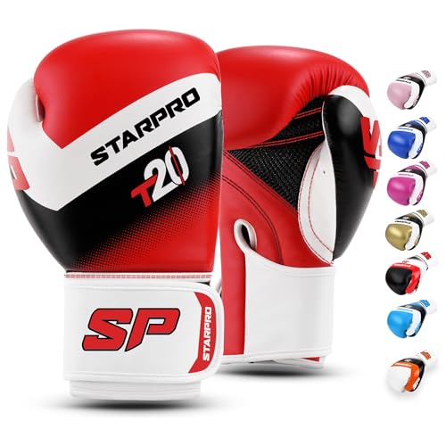 Starpro | T20 Boxhandschuhe für Harte Schläge & schnelles K.O. | Boxhandschuhe Männer, Boxhandschuhe Damen, Box Handschuh Herren Set, Boxen Sport, Box Training, Box Handschuhe, Boxing Gloves