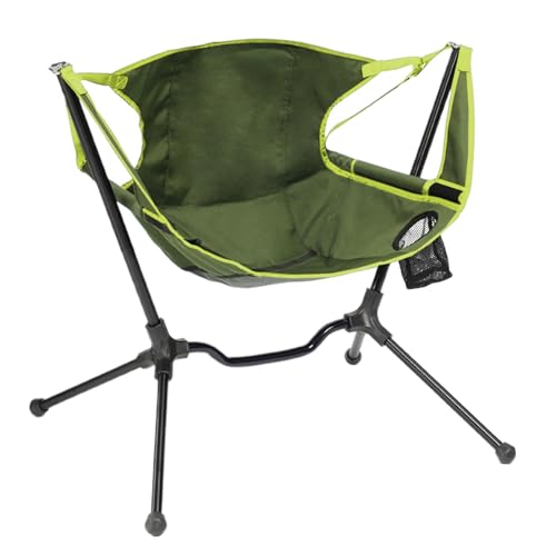 LearnLyrics Camping Schaukelstuhl | 600D Oxford Hängematte, Stühle mit Tragetasche – Rückenstütze Schaukelstuhl Campingstuhl, strapazierfähiger tragbarer Stuhl für Picknick & Garten