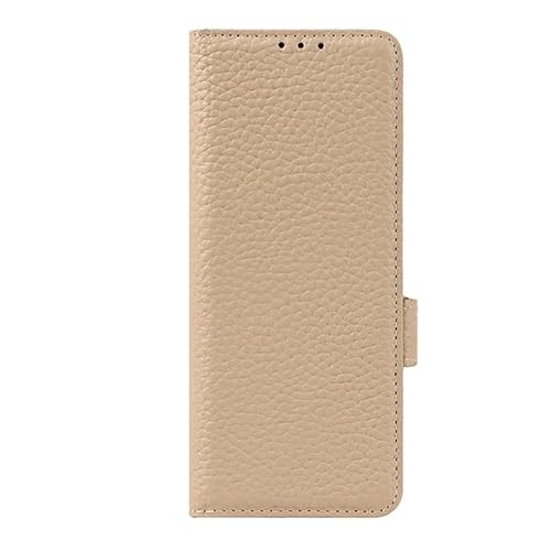 SUREKYA Klapphülle für Samsung Galaxy Z Fold 4, Magnetverschluss, Echtleder, vollständige Abdeckung, Anti-Fall, Business-Cover, Z Fold 4, Weiß