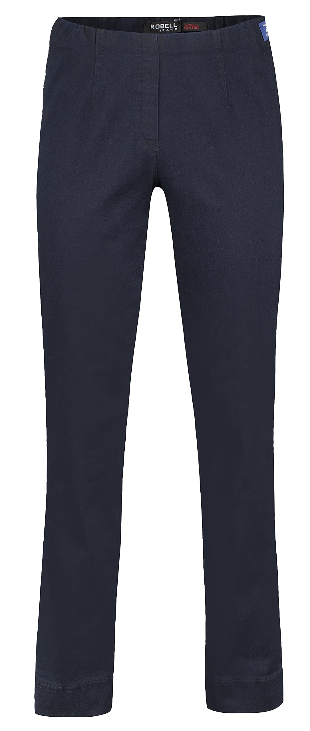 Robell Style Marie - Damen Jeans Straight - Jeanshose Damen high Waist - Stretch Jeans Hose bequemen Oberschenkel - Moderne Damenhose - Bitte Zwei Größen Kleiner bestellen, Darkblue 44