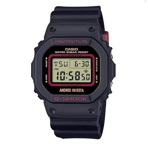 Casio G-SHOCK DW-5600AI-1ER ANDRES INIESTA, Schwarz